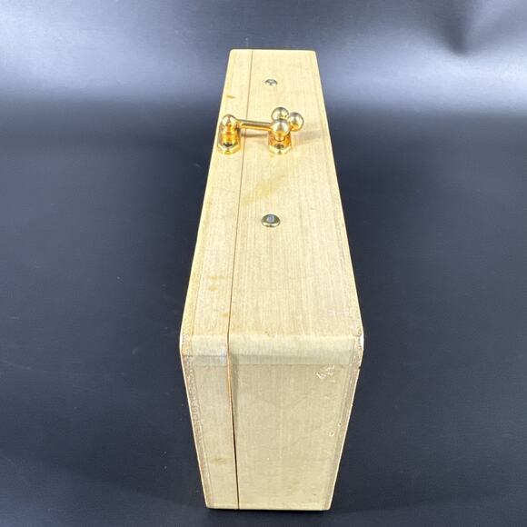 Vintage Enid Collins of Texas GLITTERBUGS Wooden Box Bag Purse 1960s NO HANDLE - Picture 11 of 16